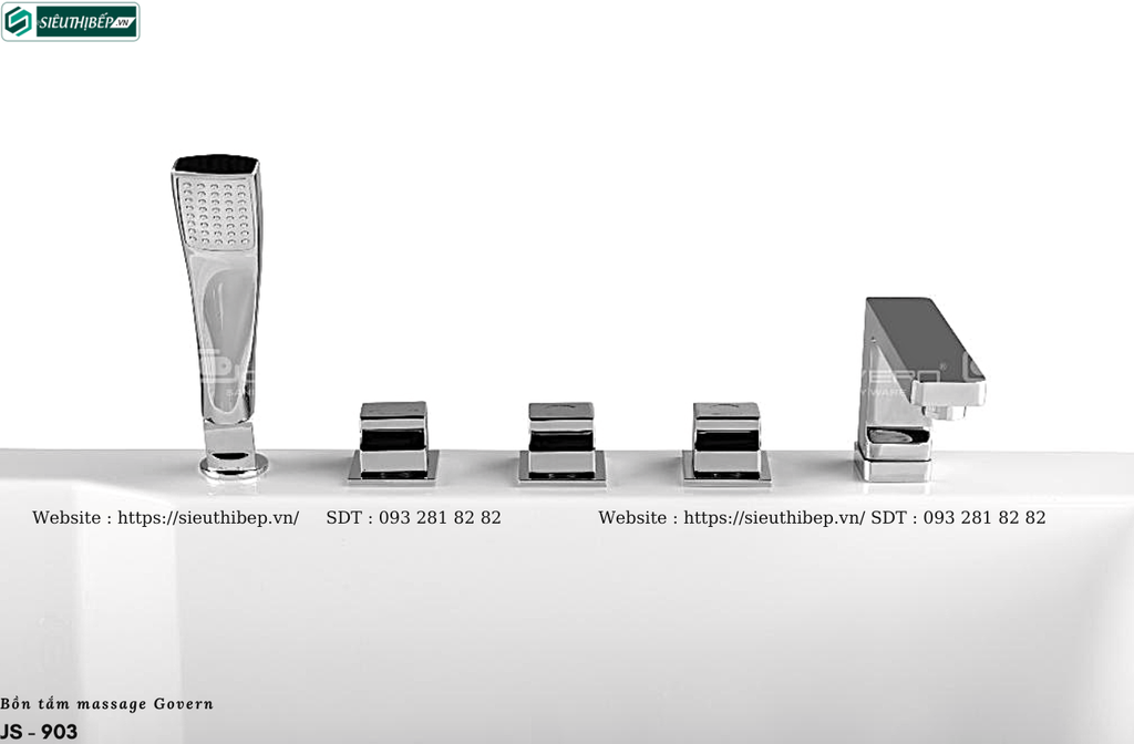 Bồn tắm massage Govern JS - 903 (Bồn tắm massage, sục khí, đèn led)
