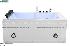 Bồn tắm massage Govern JS - 903 (Bồn tắm massage, sục khí, đèn led)