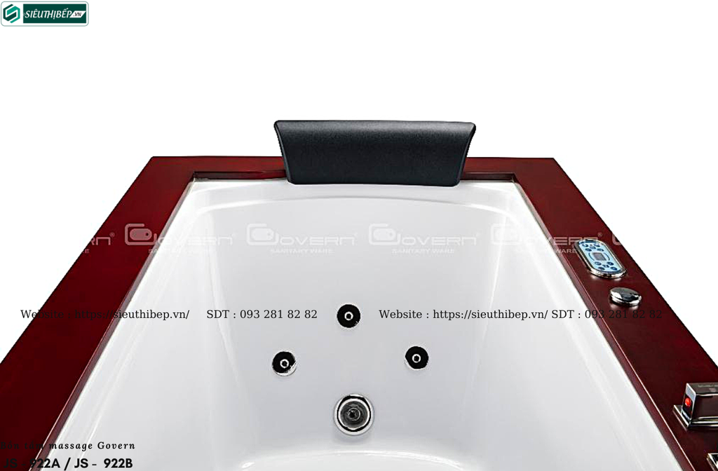 Bồn tắm massage Govern JS - 922A / JS -  922B (Bồn tắm massage, sục khí,  bồn thả)
