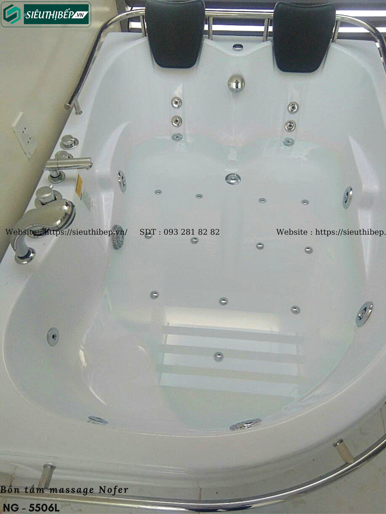 Bồn tắm massage Nofer NG - 5506L (Công nghệ Châu Âu)