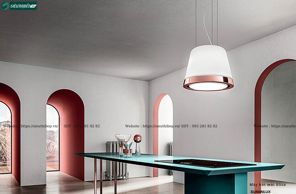 Máy hút mùi Elica SUMMILUX (Đảo, treo độc lập - Made in Italy)