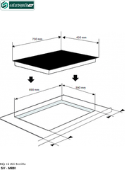 Bếp từ đôi Sevilla SV - MR81 - Made in Malaysia