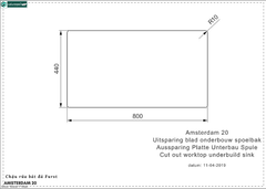 Chậu rửa bát Furst AMSTERDAM 20 (Đá 2 hộc - Made in Holland)