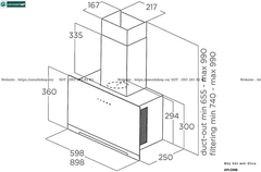 Máy hút mùi Elica APLOMB (Áp tường - ELICA FACTORY IN CHINA)