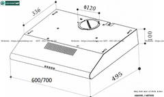 Máy hút mùi Arber AB600D / AB700D (Cổ điển)