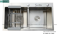 Chậu rửa bát Sevilla SV - 8245C / SV - 7843C (Inox - 2 hộc đều lắp dương)