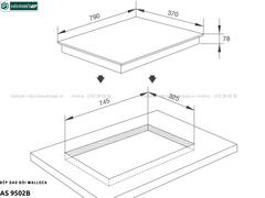 Bếp gas đôi Malloca AS 9502B
