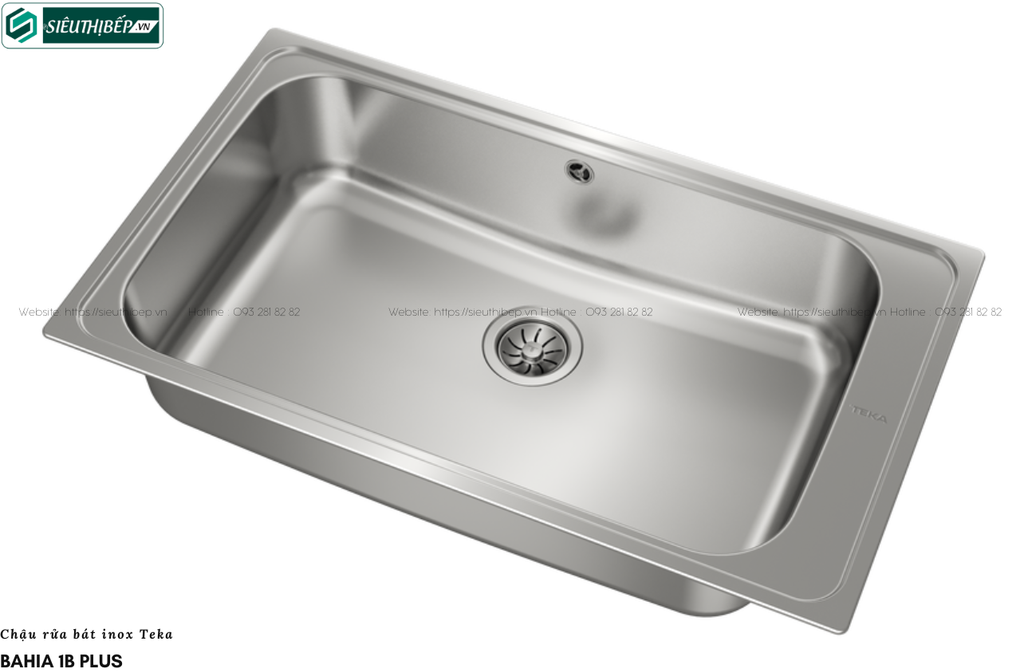 Chậu rửa bát Teka BAHIA 1B PLUS (Inox 1 hộc - Made in Spain)