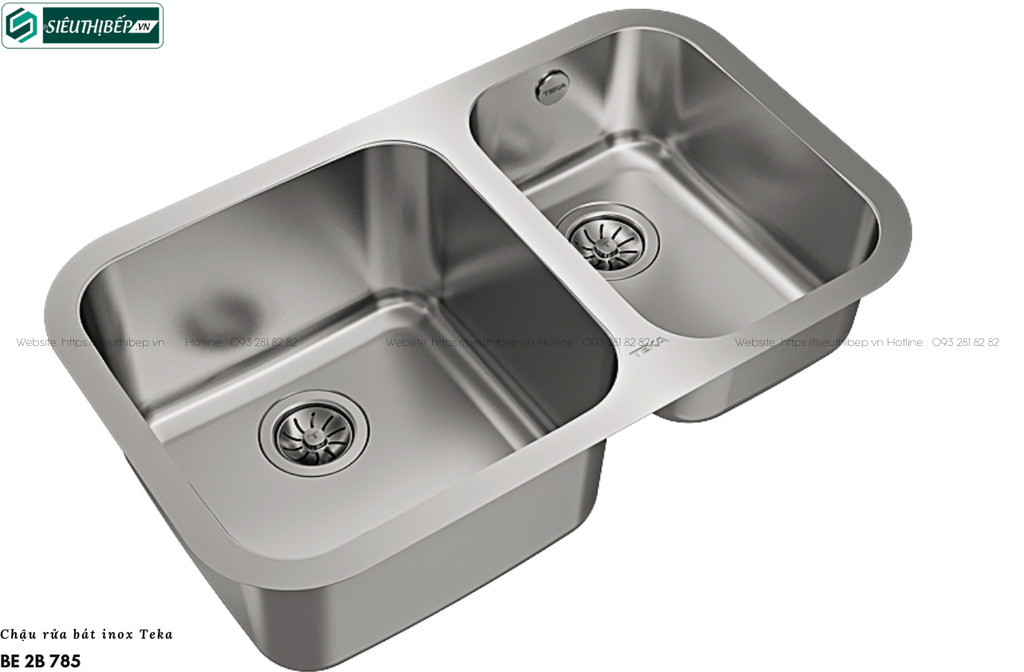 Chậu rửa bát Teka BE 2B 785 (Inox 2 hộc - Made in Spain)