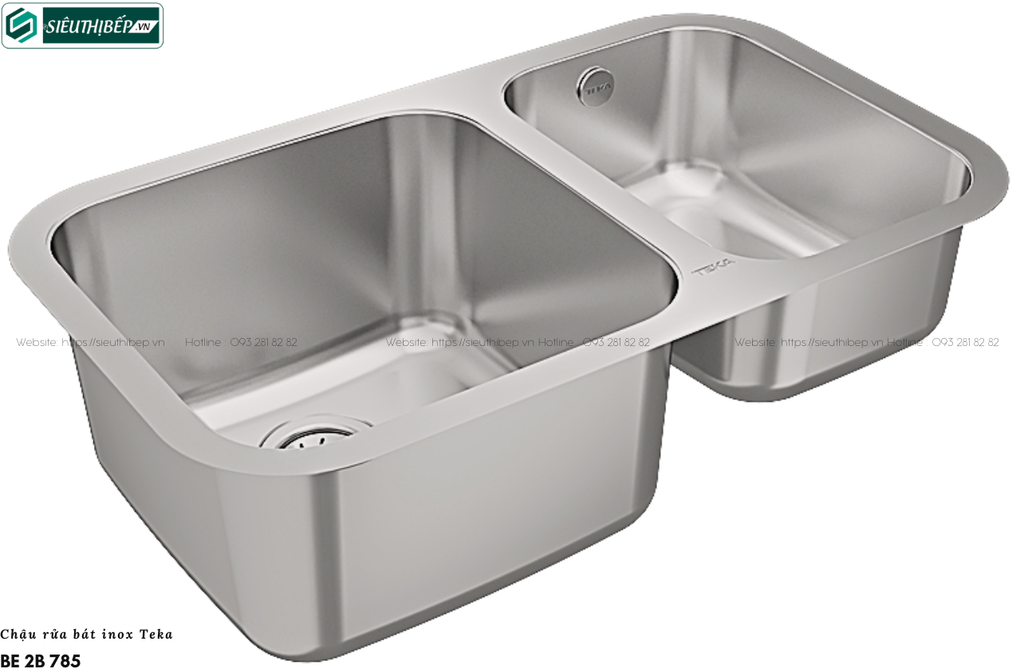 Chậu rửa bát Teka BE 2B 785 (Inox 2 hộc - Made in Spain)