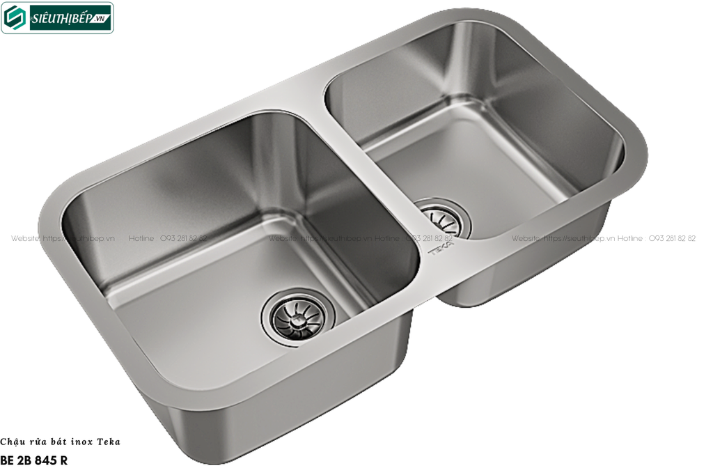 Chậu rửa bát Teka BE 2B 845 R (Inox 2 hộc - Made in Spain)