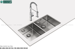 Chậu rửa bát Teka BE LINEA RS15 2B 740 / BE LINEA RS15 2B 860 (Inox - 2 hộc  đều lắp âm)