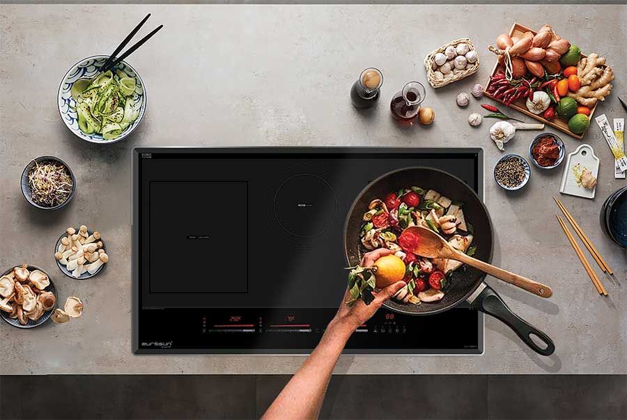 Bếp từ kết hợp điện 3 vùng nấu Eurosun EU - TE398Pro