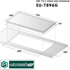 Bếp từ đôi Eurosun EU - T896G Inverter tiết kiệm điện