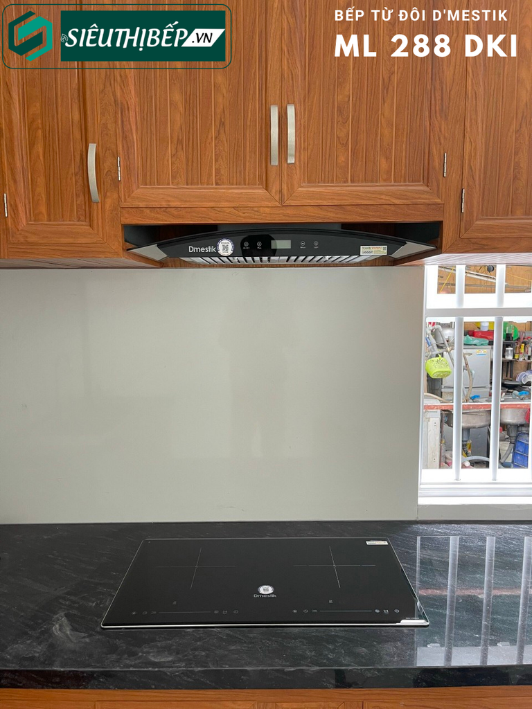 Bếp từ đôi D'mestik ML 288 DKI Inverter tiết kiệm điện