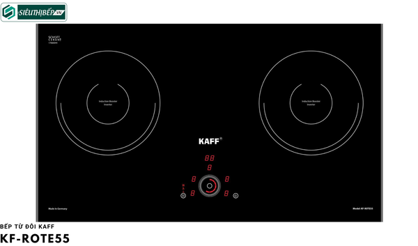 Bếp từ đôi Kaff KF - ROTE55 Inverter tiết kiệm điện