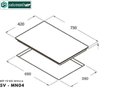 Bếp từ đôi Sevilla SV - MN04 Inverter tiết kiệm điện