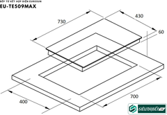 Bếp từ kết hợp điện Eurosun EU - TE 509MAX Inverter tiết kiệm điện