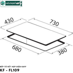 Bếp từ kết hợp điện Kaff KF - FL109 Inverter tiết kiệm điện