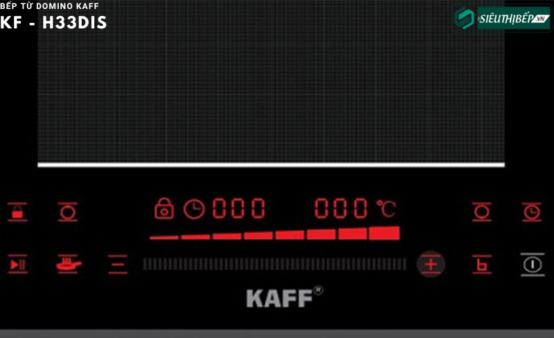 Bếp từ domino Kaff KF - H33DIS Inverter tiết kiệm điện