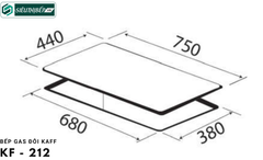 Bếp gas đôi Kaff KF - 212