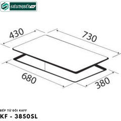 Bếp từ đôi Kaff KF - 3850SL Inverter tiết kiệm điện