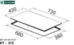 Bếp gas đôi Kaff KF - 312