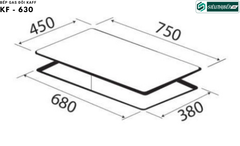 Bếp gas đôi Kaff KF - 630