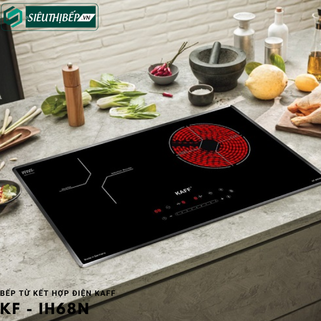 Bếp từ kết hợp điện Kaff KF - IH68N Inverter tiết kiệm điện