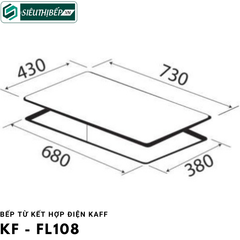 Bếp từ kết hợp điện Kaff KF - FL108 Inverter tiết kiệm điện