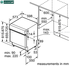 Máy rửa bát Bosch HMH SMI4HCS48E - Serie 4 (Âm bán phần - 14 bộ đồ ăn Châu Âu)