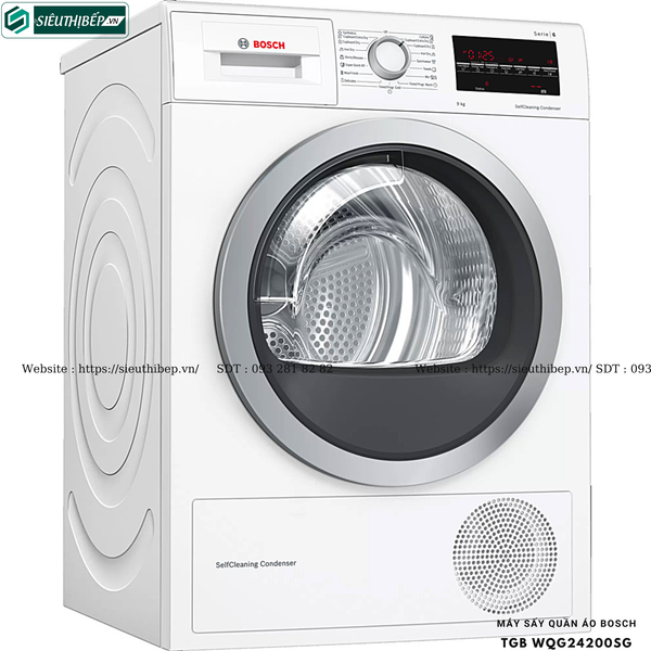 Máy sấy Bosch TGB WQG24200SG - Serie 6 (9Kg - Made in Poland)