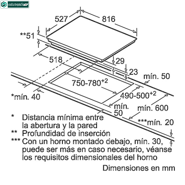 Bếp từ Bosch EUG PIE875DC1E (4 vùng nấu - Made in Spain)