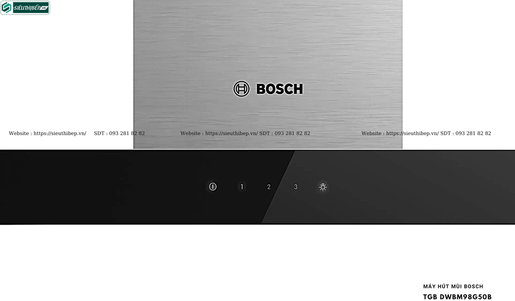 Máy hút mùi Bosch TGB DWBM98G50B - Serie 4 (Áp tường, chữ T)