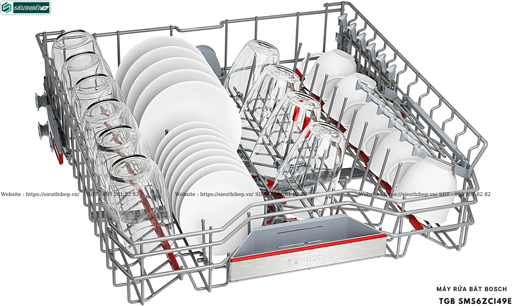Máy rửa bát Bosch TGB SMS6ZCI49E - Serie 6 ( Độc lập - Made in Germany)