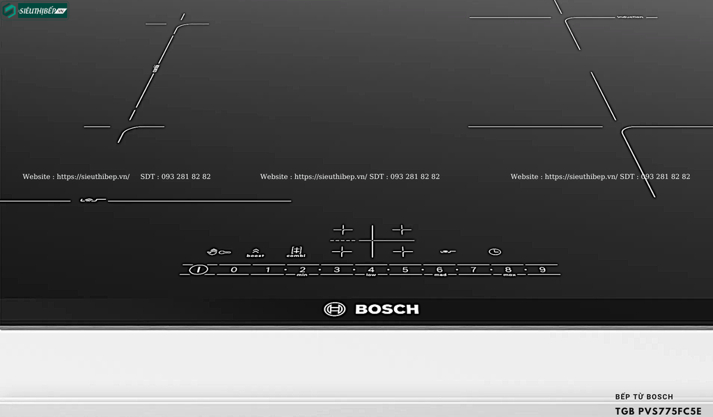 Bếp từ Bosch TGB PVS775FC5E - Serie 6 (4 vùng nấu - Made in Spain)
