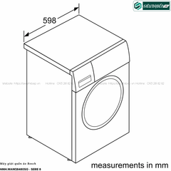 Máy giặt Bosch HMH WAW28480SG - Serie 8 (9Kg - Made in Germany)