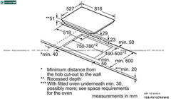 Bếp từ Bosch TGB PXY875KW1E - Serie 8 (4 vùng nấu - Made in Spain)