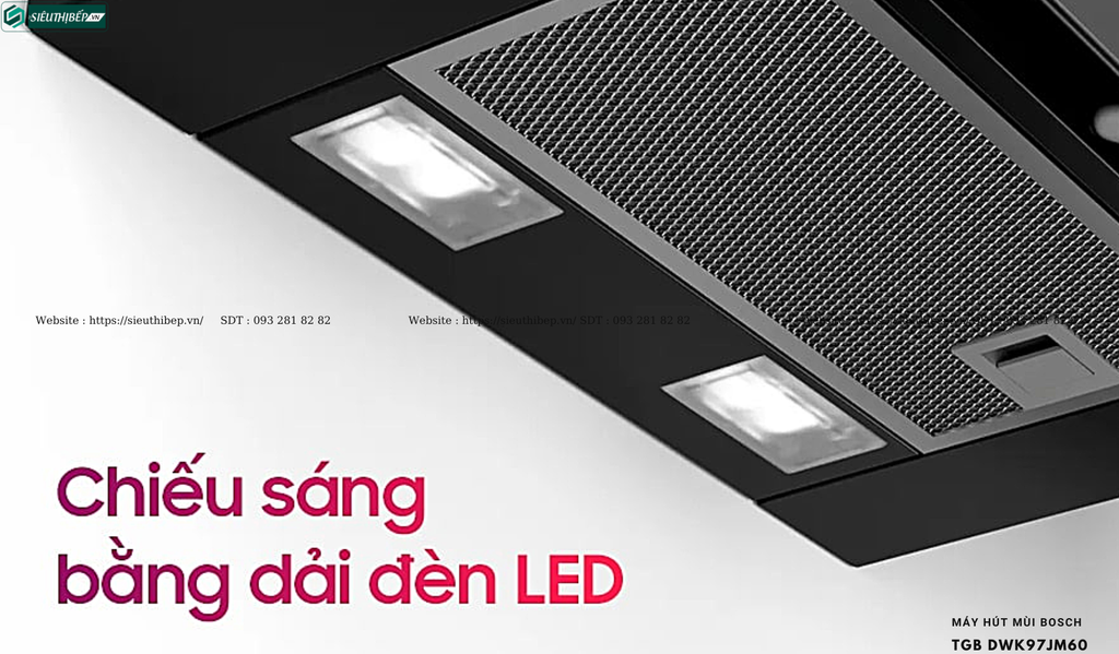Máy hút mùi Bosch TGB DWK97JM60 - Serie 6 (Áp tường - Made in Germany)