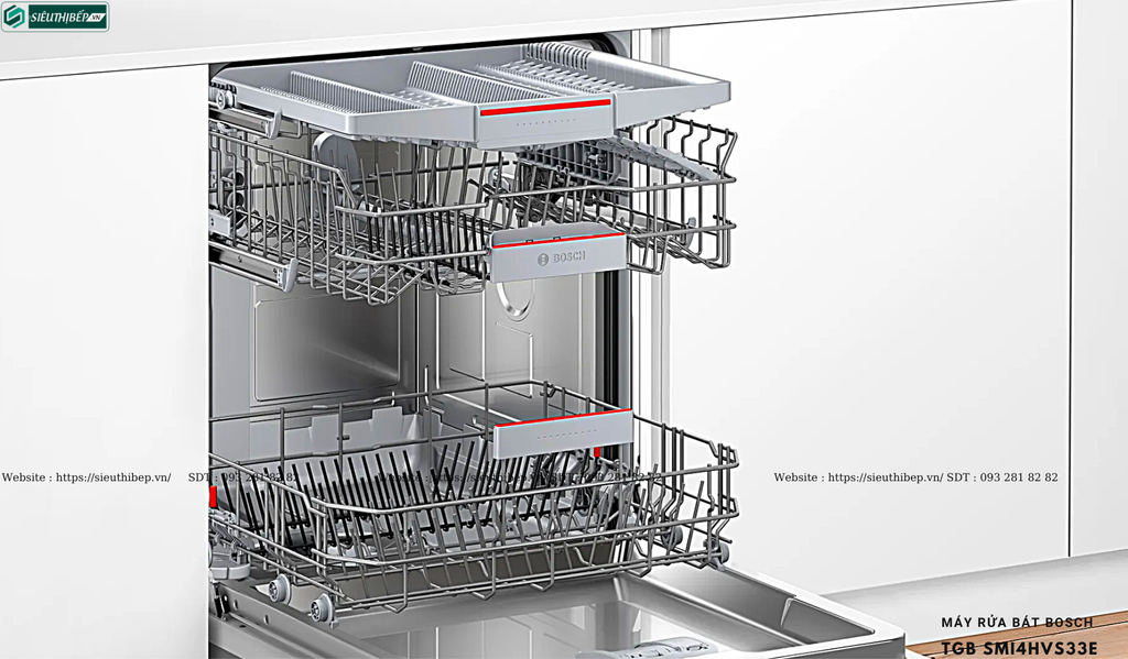 Máy rửa bát Bosch TGB SMI4HVS33E - Serie4 (Âm bán phần - Made in Germany)