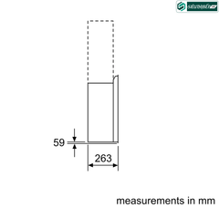 Máy hút mùi Bosch HMH DWK67CM60B - Serie 4 (Áp tường kính vát )