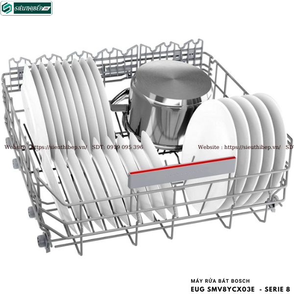 Máy rửa bát Bosch EUG SMV8YCX03E  - Serie 8 (Âm toàn phần - Made in Germany)
