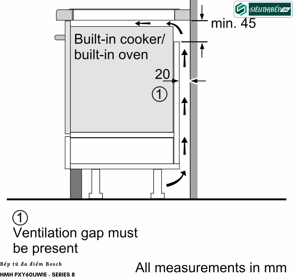 Bếp từ Bosch Home Connect HMH PXY601JW1E - Series 8 (Bếp đa điểm - Home Connect)