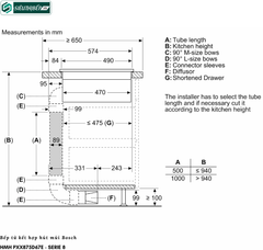 Bếp từ kết hợp hút mùi Bosch HMH PXX875D67E - Serie 8 (Made in Spain)