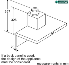 Máy hút mùi Bosch HMH DWB97DM50B - Serie 4 (Áp tường chữ T)