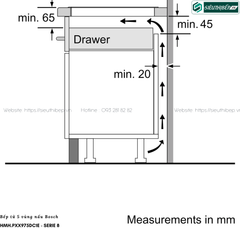 Bếp từ Bosch HMH PXX975DC1E - Serie 8 (5 vùng nấu - Made in Spain)