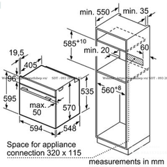 Lò nướng Bosch TGB HBA5570S0B - Serie 6 (71 Lít - Made in Germany)