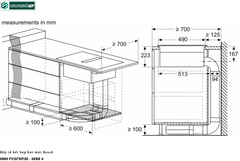 Bếp từ kết hợp hút mùi Bosch HMH PVQ731F15E - Serie 6 (Made in Spain)