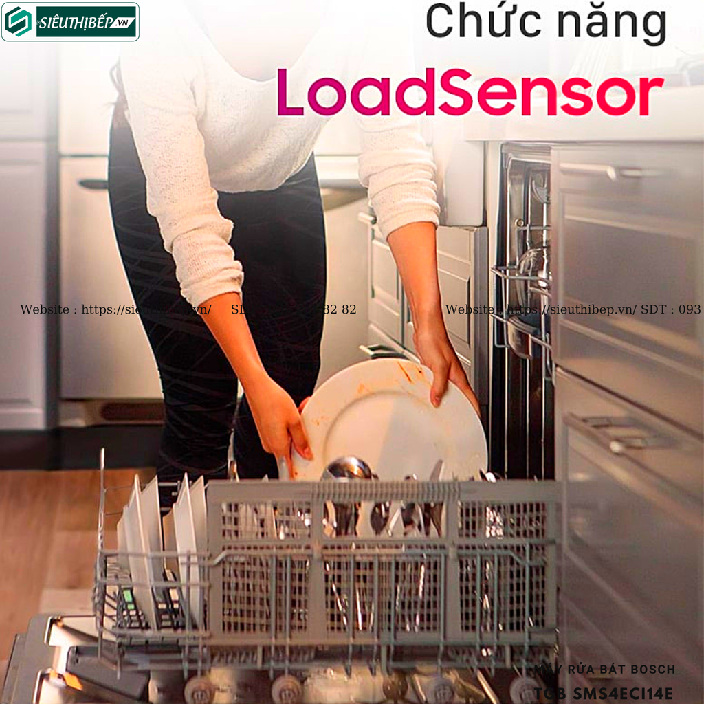 Máy rửa bát Bosch TGB SMS4ECI14E - Serie 4 ( Độc lập - Made in Germany)