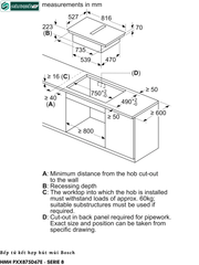Bếp từ kết hợp hút mùi Bosch HMH PXX875D67E - Serie 8 (Made in Spain)